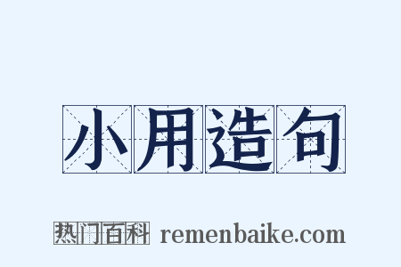 小用造句是什么意思的图片